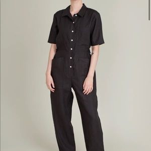 Ilana kohn faded black linen ChiChi Coveralls. Size 3x.